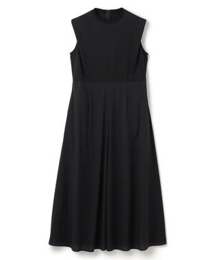 BEIGE， 【洗える/セットアップ対応】SPIGA / ジャージーコンビフレアワンピース Black