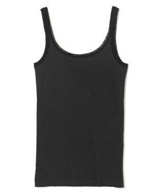 BEIGE， 【BEIGE,ecru/WEB限定・洗える】RIB TOPS /  コットンシルクリブキャミソール Stone