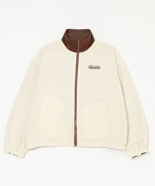 WEGO 【ユニセックス着用ITEM/リバーシブル/2WAY】リバーシブルフリースブルゾン ブラウンその他