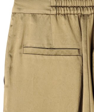 uncrave アセテートヴィンテージサテン ワイドパンツ カーキベージュ