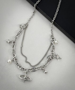 WEGO Lマルチチャームダブルネックレス