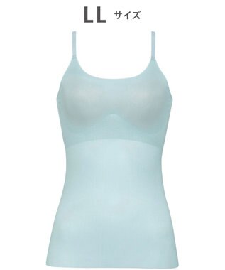 WACOAL 【GOCOCi ゴコチ】 ブラキャミソール ベタつきにくく乾きやすい 通気性がよい 立体的なバストシルエット レディース UGG171 /ワコール サックス