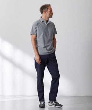 J.PRESS MEN 【ビジネスおすすめ / 吸水速乾】ドレスハニカム ポロシャツ ライトグレー系