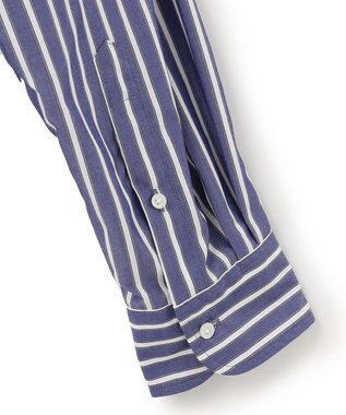 J.PRESS YORK STREET 【UNISEX】タイプライターストライプ シャツ ネイビー系1