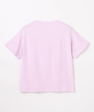 ANY KIDS 【綿100%/接触冷感】ひんやり オーバーサイズ アニマルTシャツ ラベンダー×ウサギ