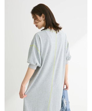 Green Parks ・Ｐｅｔｉｔ　Ｆｌｅｕｒ　カラーｓｔウラケワンピース Gray Mixture