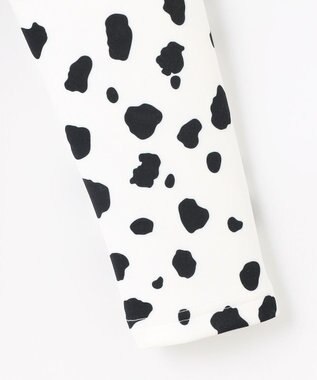 PW CIRCULUS 【WOMEN】スノーレオパード裏フリースモックネックT ホワイト系5