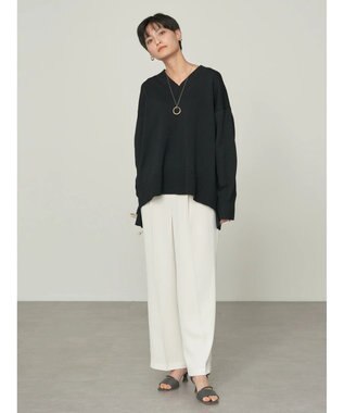 AMERICAN HOLIC エコカルットＶネックプルオーバー Black