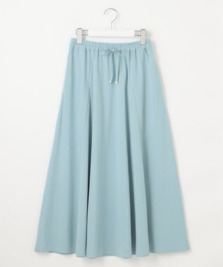 J.PRESS LADIES 【洗える】トリコットバイオ フレア スカート ブルーグリーン系
