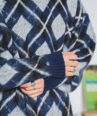 WEGO モヘアライク総柄BIGプルオーバー 柄2