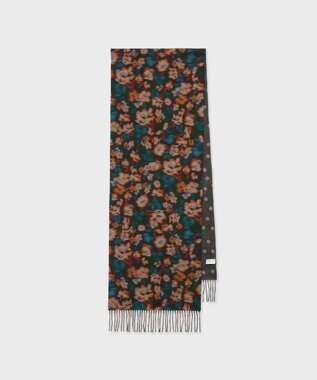 Paul Smith Tea Floral リバーシブル スカーフ ブラック