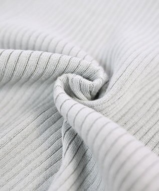 muuc 〈高品質シルク＆スーピマ超長綿〉〈洗えるニット〉〈通年着られる〉Vネックプルオーバー グレー