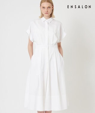 BEIGE， 【WEB限定】FLUORINE / フレアワンピース White