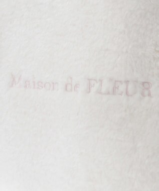 Maison de FLEUR スカーフ付きボア2WayMトートバッグ Pink Beige