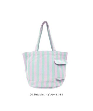 ROOTOTE 3519【ルートート】SN.ミディアム.リサイクルコットン-F 04：ピンク・ミント