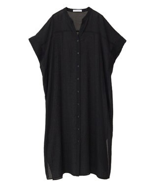 Green Parks 半袖シアーシャツワンピース Off White