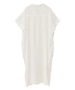 Green Parks 半袖シアーシャツワンピース Off White