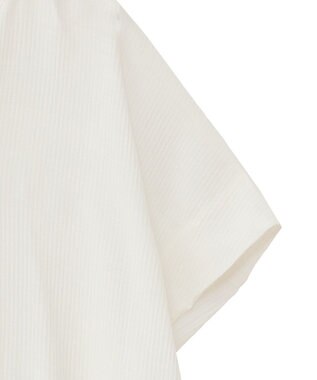 Green Parks 半袖シアーシャツワンピース Off White