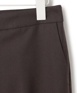 ICB 【洗える】プロヴィスウールツイル スティックパンツ チャコール系