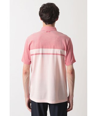 DAKS [DAKS GOLF] チェック冷感半袖ポロシャツ レッド