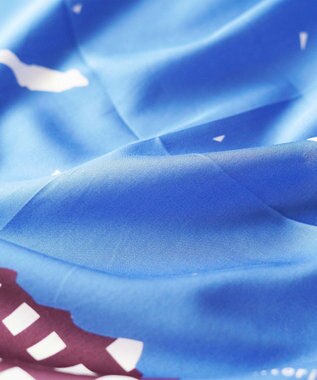 nitorito 【UNISEX】ギフトパッケージ&ステッカー付 forest ハンカチ スカーフ blue x brown