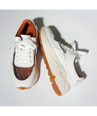 MODE ET JACOMO <carino>シースルー厚底スニーカー ホワイトコンビ