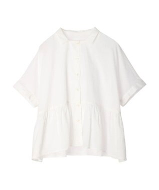 CRAFT STANDARD BOUTIQUE ペプラムブラウス Off White