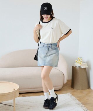 WEGO 【洗える/綿100%】USPOLOワンポイントTシャツ ホワイトその他