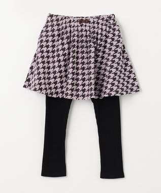 ANY KIDS 千鳥格子柄スカッツ ピンク