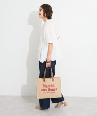 CRAFT STANDARD BOUTIQUE ペプラムブラウス Off White