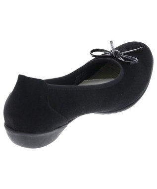 AcureZ カラーバリエーション豊かな人気NO.1リボンバレエ「母趾にやさしい美パンプス」 ブラックサテン