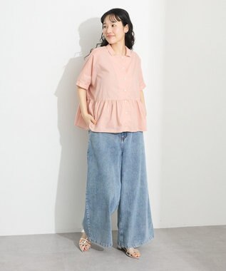 CRAFT STANDARD BOUTIQUE ペプラムブラウス Pink