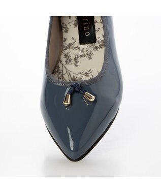 MODE ET JACOMO <carino>【レイン対応】中敷きデザインバレエシューズ ブルーエナメル