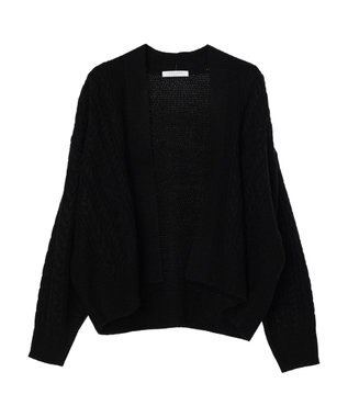 Green Parks 着流しケーブルカーディガン Black