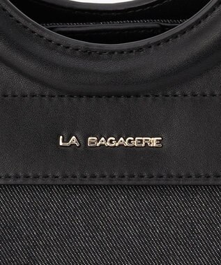 LA BAGAGERIE フリンジデニムバッグ Sサイズ ブラック
