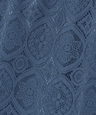 J.PRESS LADIES S 【洗える】ジャカードレース ナロースカート ブルーグリーン系