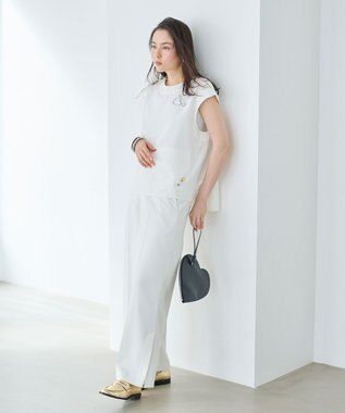 #Newans 【ANSWER for アクセサリーLOVER】ビッグポケットベストブラウス ホワイト系