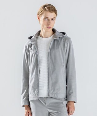 JOSEPH HOMME 【新素材】スムーススエードストレッチ　フーディー ライトグレー系