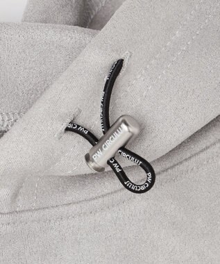 PW CIRCULUS 2025 NEW！【手洗い洗濯可】【MEN】キャットグラフィック スエードライク デタッチャブルフーディ ゴルフ グレー系