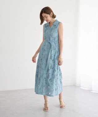YECCA VECCA レースワンピース Blue