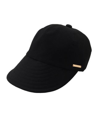 MOONBAT 【帽子】フルラ (FURLA) ジョッキーハット　ロゴプレート ブラック