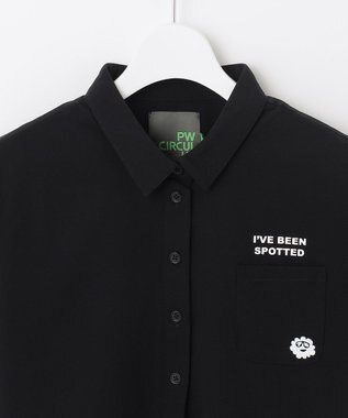 PW CIRCULUS 【WOMEN】【ストレッチ/通気性】ドットエアー ライトワンピース ブラック系