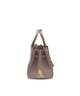 A.D.M.J. 【牛革】スパニッシュレザー / ステラソーイング前金具付トート24cm(Dカン＋) ANTIQUE BROWN