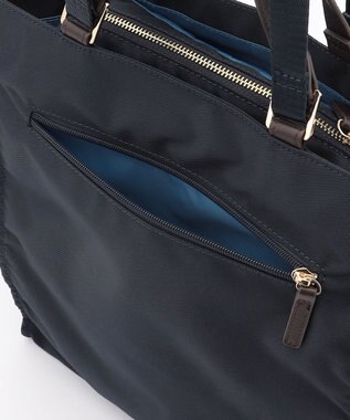 LA BAGAGERIE 縦長スクエアトート ネイビー