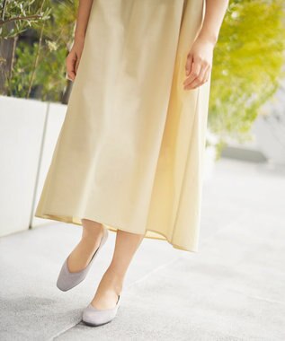 steppi 【洗える/撥水】 トリムスクエア パンプス シルバー