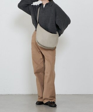 russet 【2025AW新作】シボレザーショルダーバッグ M(CE-1588) GrayBeige