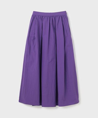 GRACE CONTINENTAL タックギャザータフタスカート パープル