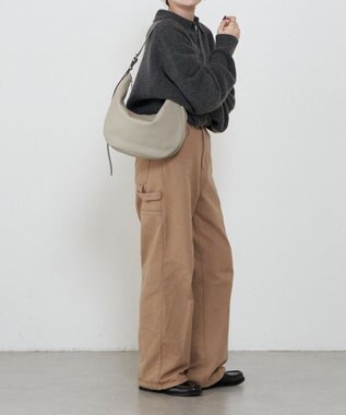 russet 【2025AW新作】シボレザーショルダーバッグ M(CE-1588) GrayBeige