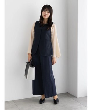 Te chichi スクエアネックジレ【AOYAMA FASHION ASSOCIATION × Te chichi】 ネイビー