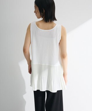 Green Parks 裾プリーツタンクトップ White